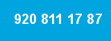 920 811 17 87